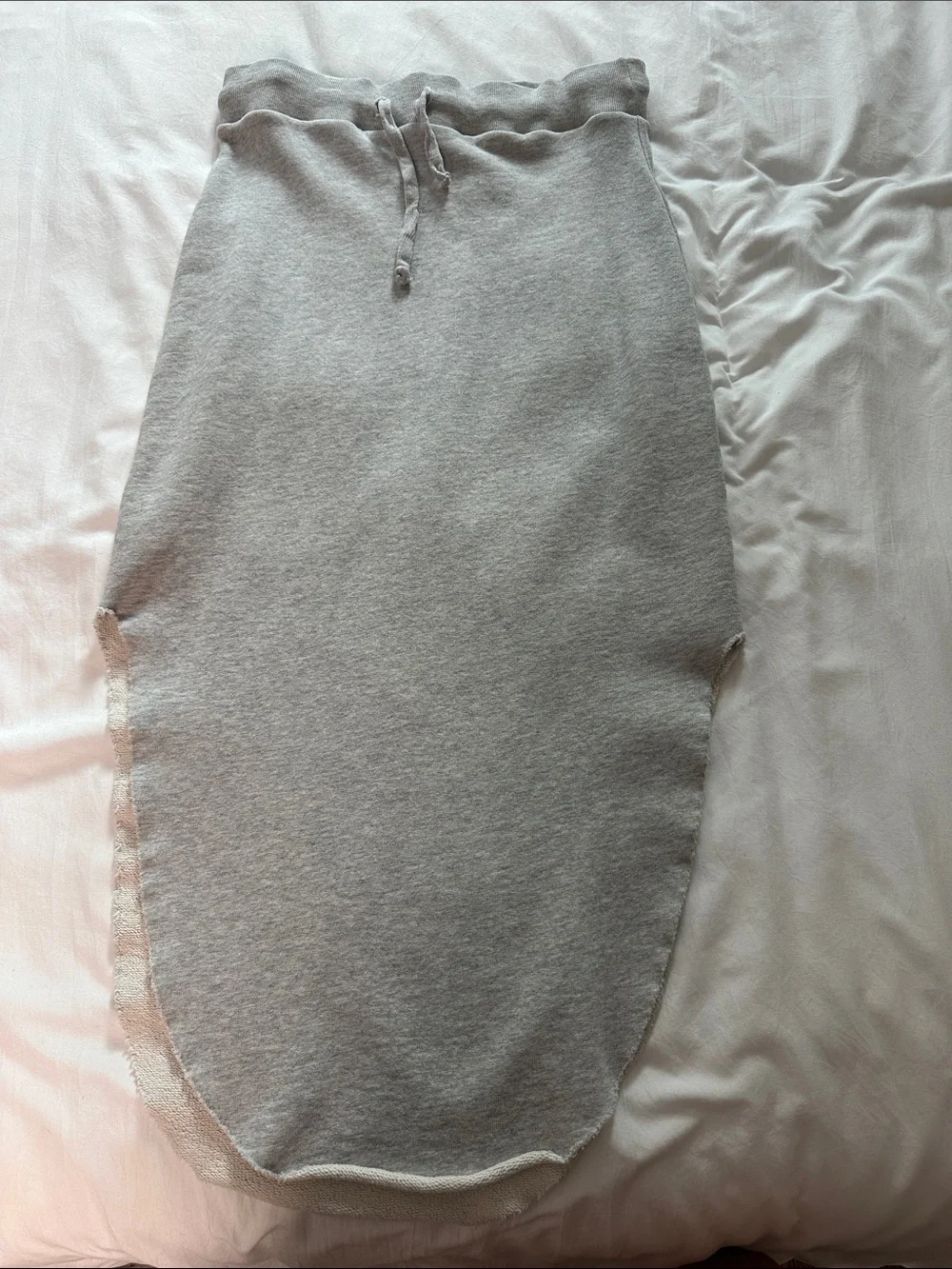 Frank & Eileen Light Gray Drawstring Pencil Skirt